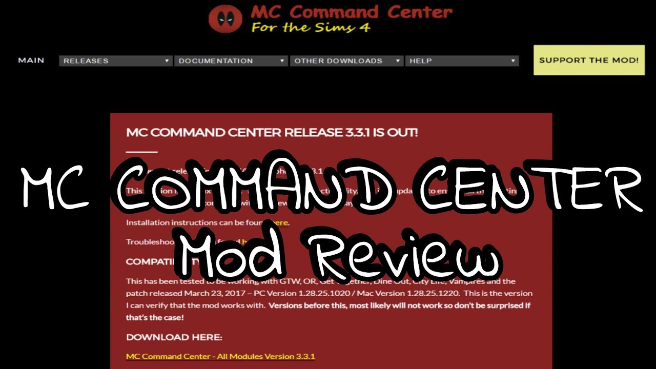 mc command center stopped working when added more mods to sims 4